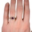 The Sheela Ring, smallzoomed in top view on a hand