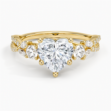 18K Yellow Gold Luxe Willow Three Stone Diamond Ring (1/2 ct. tw.)