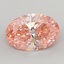 6.04 Ct. Fancy Vivid  Pink Oval Lab Grown Diamond