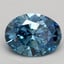 2.00 Ct. Fancy Intense Blue Oval Lab Grown Diamond