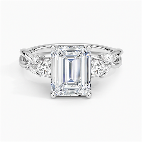 Willow Three Stone Diamond Ring - Brilliant Earth