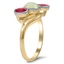 The Carolyn Ring, smalltop view on a hand