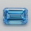 2.99 Ct. Fancy Vivid  Blue Emerald Lab Grown Diamond