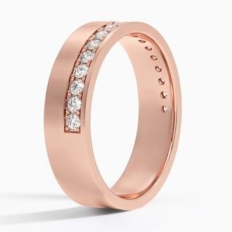 Austin Diamond 5.5mm Wedding Ring (1/3 ct. tw.) in 14K Rose Gold