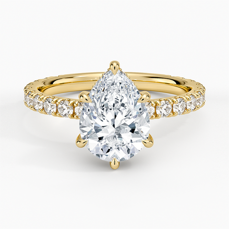 18K Yellow Gold Grand Perfect Fit Three-Quarter Diamond Ring