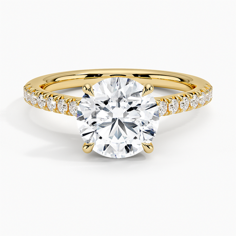 18K Yellow Gold Delicate Sienna Diamond Ring