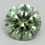 2.01 Ct. Fancy Vivid Green Round Lab Grown Diamond