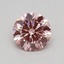 0.44 Ct. Fancy Vivid Pink Round Lab Grown Diamond
