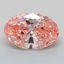 4.17 Ct. Fancy Vivid Pink Oval Lab Grown Diamond