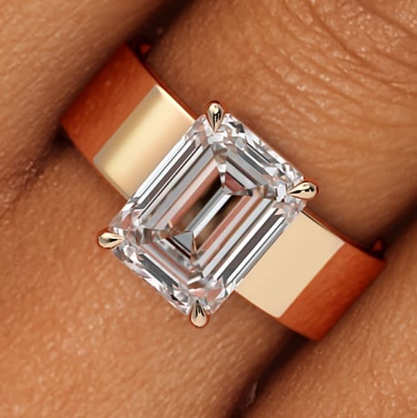 14K Rose Gold Peyton 6mm Solitaire Ring