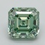 2.18 Ct. Fancy Intense Green Asscher Lab Grown Diamond