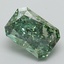 2.40 Ct. Fancy Vivid Green Radiant Lab Grown Diamond