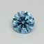 0.41 Ct. Fancy Vivid Blue Round Lab Grown Diamond
