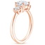 14K Rose Gold Selene Three Stone Diamond Ring (1/3 ct. tw.), smallside view