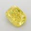 2.06 Ct. Fancy Vivid  Yellow Cushion Lab Grown Diamond