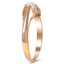 The Beverie Ring, smalltop view on a hand