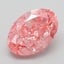 3.24 Ct. Fancy Vivid Pink Oval Lab Grown Diamond