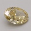 1.40 Ct. Fancy Vivid Yellow Oval Lab Grown Diamond