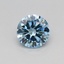 0.29 Ct. Fancy Vivid Blue Round Lab Grown Diamond