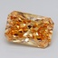 12.51 Ct. Fancy Intense Brownish Yellow Radiant Lab Grown Diamond
