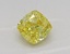 1.01 Ct. Fancy Vivid Yellow Cushion Lab Grown Diamond