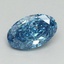 0.78 Ct. Fancy Vivid Blue Oval Lab Grown Diamond