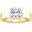 18K Yellow Gold Parker Solitaire Ring, smalltop view
