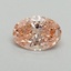 0.50 Ct. Fancy Vivid Pink Oval Lab Grown Diamond