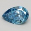 1.01 Ct. Fancy Vivid Blue Pear Lab Grown Diamond
