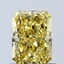 1.07 Ct. Fancy Vivid Yellow Radiant Lab Grown Diamond