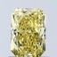 1.02 Ct. Fancy Vivid Yellow Radiant Lab Grown Diamond