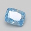 0.97 Ct. Fancy Vivid Blue Cushion Lab Grown Diamond