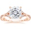 14K Rose Gold Zinnia Diamond Ring (1/3 ct. tw.), smalltop view