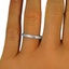 The Aibell Ring, smalltop view on a hand