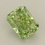 1.02 Ct. Fancy Vivid Green Radiant Lab Grown Diamond