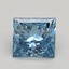 3.20 Ct. Fancy Vivid Blue Princess Lab Grown Diamond