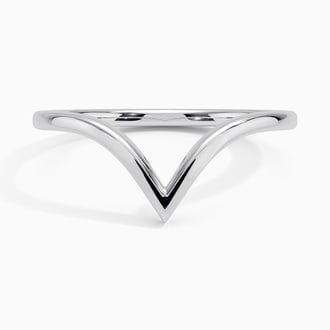Nouveau Wedding Ring in 18K White Gold
