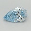 1.00 Ct. Fancy Intense Blue Pear Lab Grown Diamond