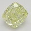 5.03 Ct. Fancy Yellow Cushion Diamond