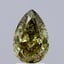 2.00 Ct. Fancy Vivid Green Pear Lab Grown Diamond