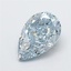 2.87 Ct. Fancy Intense Blue Pear Lab Grown Diamond