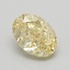1.08 Ct. Fancy Yellow Oval Lab Grown Diamond