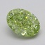 2.05 Ct. Fancy Vivid  Green Oval Lab Grown Diamond