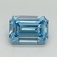 2.01 Ct. Fancy Vivid Blue Emerald Lab Grown Diamond