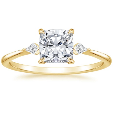 18K Yellow Gold Cometa Diamond Bridal Set