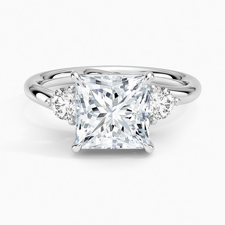 18K White Gold Atelier Three Stone Diamond Ring (1/3 ct. tw.)