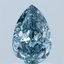 1.54 Ct. Fancy Vivid Blue Pear Lab Grown Diamond