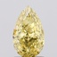 1.27 Ct. Fancy Vivid Yellow Pear Lab Grown Diamond