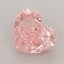 1.29 Ct. Fancy Vivid  Pink Heart Lab Grown Diamond
