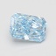 0.80 Ct. Fancy Vivid Blue Radiant Lab Grown Diamond
